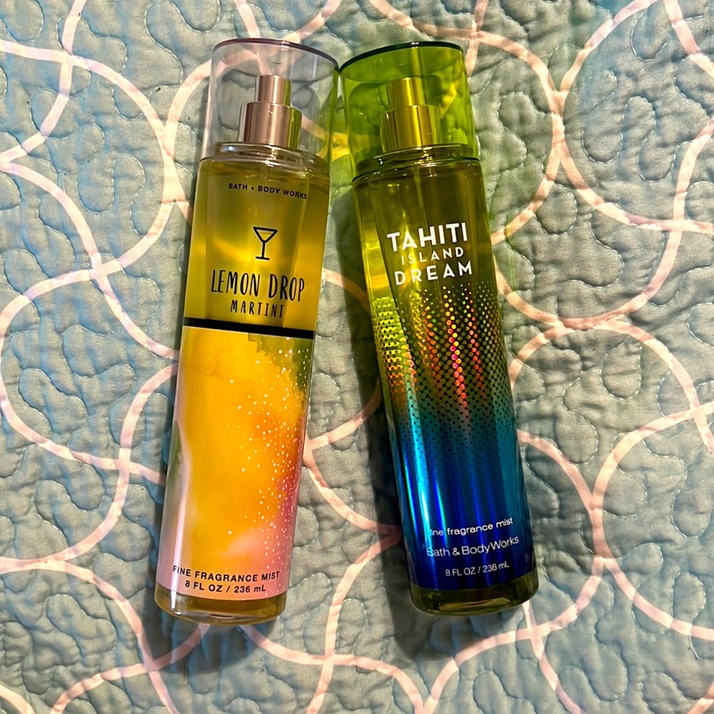 Lemon Drop Martini and Tahiti Island Dream Body Spray